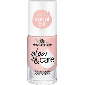 Essence Glow & Care Luminous Nail Polish lak na nehty 01 Care Is In The Air 8 ml