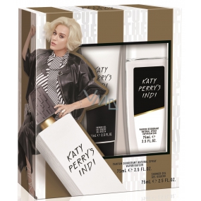 Katy Perry Katy Perrys Indi parfémovaný deodorant sklo pro ženy 75 ml + sprchový gel 75 ml, dárková sada