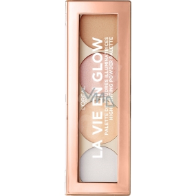 Loreal Paris Wake Up & Glow La Vie En Glow Palette de Poudres rozjasňující konturovací paletka 5 g