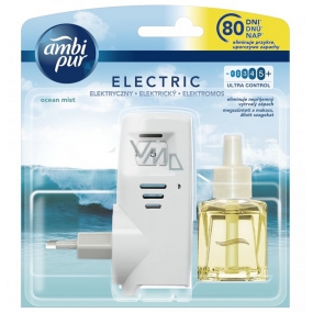 Ambi Pur Electric Ocean Mist osvěžovač vzduchu elektrický odpařovací strojek a náhradní náplň 20 ml