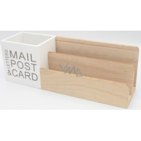 Nekupto Home Decor Dřevěný stojan Mail Post 29 x 10 x 8 cm