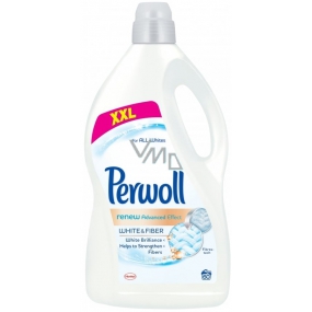 Perwoll White & Fibe prací gel na bílé prádlo, smíšené a syntetické textilie 60 dávek 3,6 l