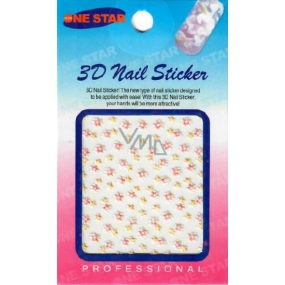 Nail Stickers 3D nálepky na nehty 1 aršík 10100 S29