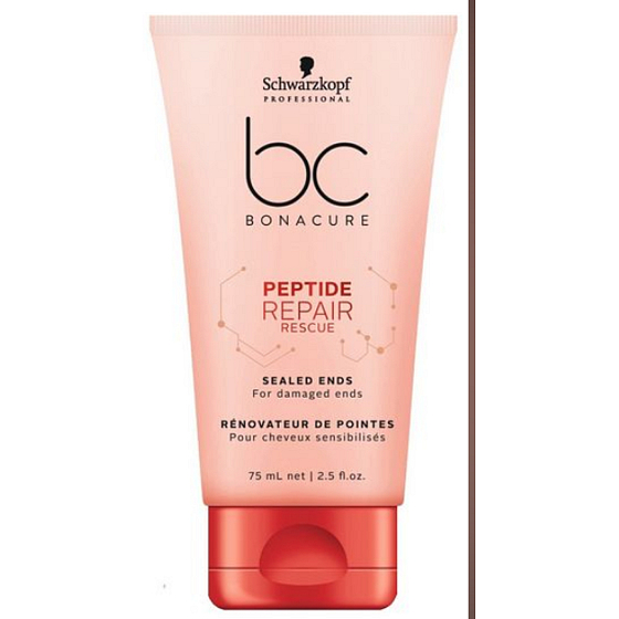 Schwarzkopf Professional BC Bonacure Peptide Repair Rescue Sealed Ends sérum na roztřepené konečky 75 ml