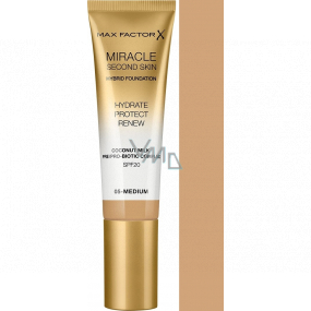 Max Factor Miracle Second Skin Hybrid Foundation make-up 05 Medium 30 ml