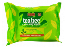 Beauty Formulas Tea tree čistící ubrousky na obličej 30 kusy