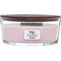 WoodWick Rosewood - Palisandr vonná svíčka s dřevěným širokým knotem a víčkem sklo loď 453 g