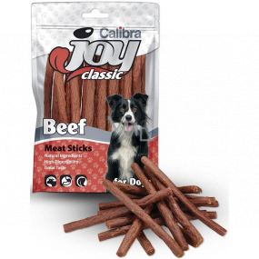 Calibra Joy Classic Hovězí maso měkké proužky doplňkové krmivo pro psy 80 g