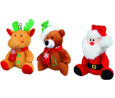 Trixie Vánoční plyšový Santa, sob, medvěd 20 cm různé druhy