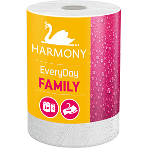 Harmony Family Everyday 2vrstvé papírové útěrky 44 m, 1 role