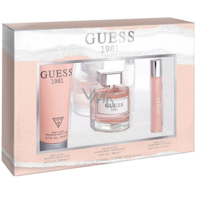 Guess Guess 1981 toaletní voda 100 ml + toaletní voda 15 ml + tělové mléko 200 ml, dárková sada pro ženy