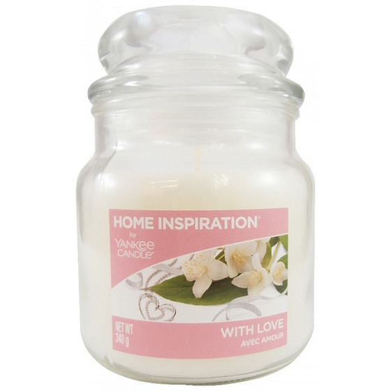 Yankee Candle With Love - S láskou vonná svíčka střední sklo 340 g