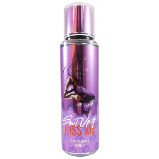 Material Girl Shut up & Kiss me parfémovaný tělový sprej pro ženy 250 ml