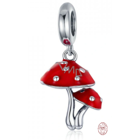 Charm Sterlingové stříbro 925 Muchomůrky, přívěsek na náramek příroda