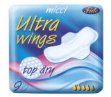 Micci Ultra Wings Top Dry intimní vložky s křidélky 9 kusů