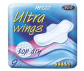 Micci Ultra Wings Top Dry intimní vložky s křidélky 9 kusů