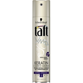 Taft Keratin Complete extra silná fixace lak na vlasy 250 ml