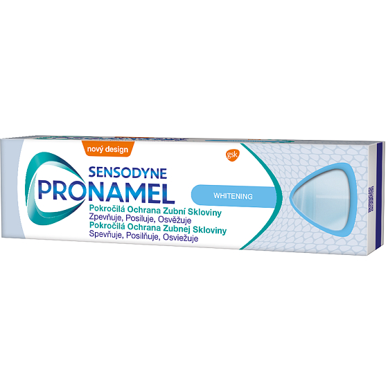 Sensodyne Pronamel Whitening Svěží máta zubní pasta šetrně bělí citlivé zuby 75 ml