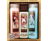 Bohemia Gifts Alfons Mucha Šípky a růže krémový sprchový gel 200 ml + aquaminerály krémový sprchový gel 200 ml + toaletní mýdlo s glycerinem a extrakty z listů oliv a citrusu 120 g, kosmetická sada