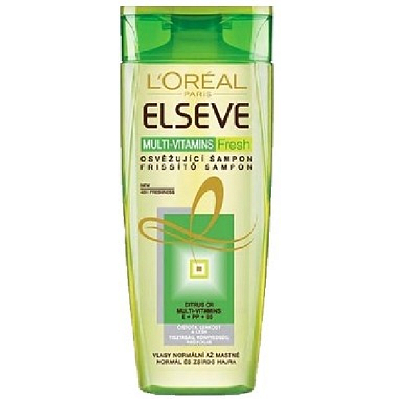 Loreal Paris Elseve Multi-Vitamins Fresh osvěžující šampon 250 ml