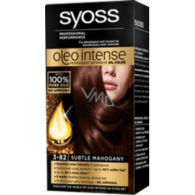 Syoss Oleo Intense Color barva na vlasy bez amoniaku 3-82 Jemný mahagonový