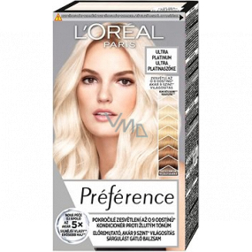 Loreal Paris Préférence Extreme Platinum extrémně zesvětlující barva na vlasy s péčí proti rezavým tónům