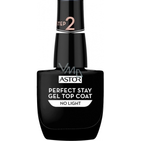 Astor Perfect Stay Gel Top Coat krycí lak na nehty 001 Transparent 12 ml