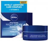 Nivea 24h Moisture + Regeneration zvláčňující regenerační noční krém pro normální až smíšenou pleť 50 ml