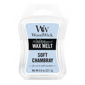 WoodWick Soft Chambray - Čisté prádlo vonný vosk do aromalampy 22.7 g