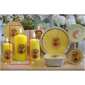 Lima Citronela repelentní svíčka proti komárům vonná žlutá válec 70 x 150 mm 1 kus
