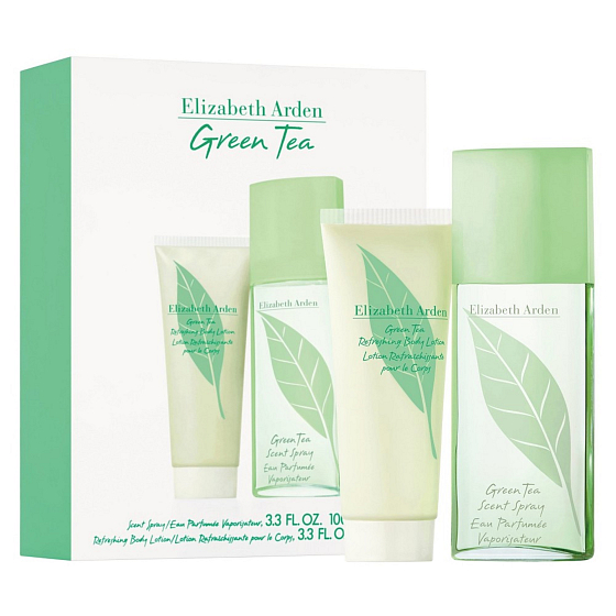 Elizabeth Arden Green Tea parfémovaná voda pro ženy 100 ml + tělové mléko 100 ml, kosmetická sada