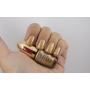 Pupa Rock & Rose Metal Matt metalický matný lak efekt 3D 001 Golden Explosion 5 ml