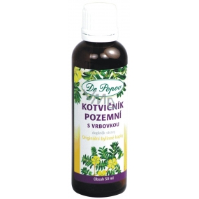 Dr. Popov Kotvičník pozemní s vrbovkou originální bylinné kapky pro normální hormonální aktivitu, funkci močového a reprodukčního systému a prostaty 50 ml