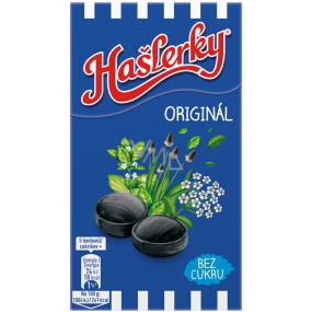 Nestlé Hašlerky Originál bonbony bez cukru s příchutí bylin a mentolu 35 g
