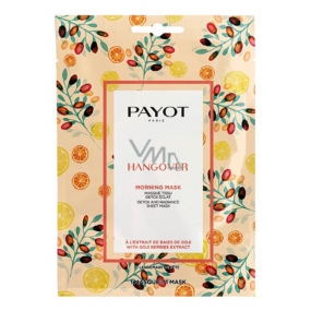 Payot Morning Hangover Masque Detoxikační rozjasňující látková maska 15 kusů x 19 ml