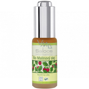 Saloos Bio Malinový pleťový olej lisované za studena, hydratační a zklidňujicí vylepšuje zdravý vzhled pokožky 20 ml