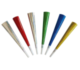 Trumpety metalické 25 cm 6 kusů