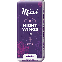 Micci Classic Night dámské vložky s křidélky, 10 ks