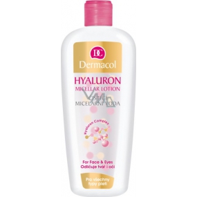 Dermacol Hyaluron Cleansing Micellar Lotion čisticí micelární voda s kyselinou hyaluronovou 400 ml