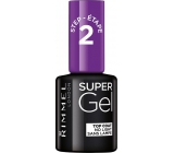 Rimmel London Super Gel Top Coat krycí lak na nehty 001 Transparent 12 ml