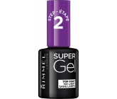 Rimmel London Super Gel Top Coat krycí lak na nehty 001 Transparent 12 ml