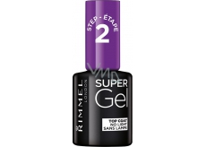 Rimmel London Super Gel Top Coat krycí lak na nehty 001 Transparent 12 ml