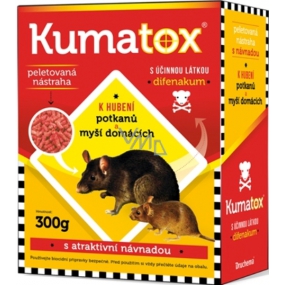 Kumatox G granulovaná nástraha k hubení myší domácích 300 g