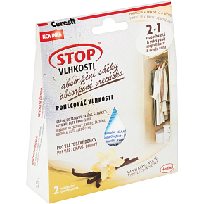 Ceresit Stop Vlhkosti Absorpční sáčky vanilková vůně 2 x 50g Ceresit Stop Vlhkosti Absorpční sáčky vanilková vůně 2 x 50g