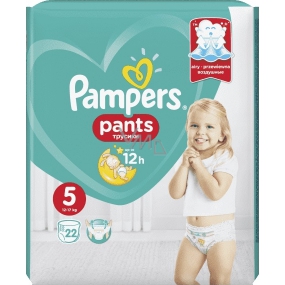 Pampers Pants 5 Junior 12-17 kg plenkové kalhotky 22 kusů