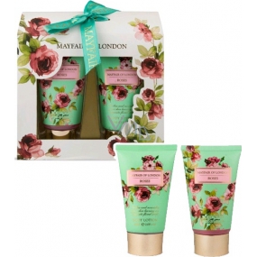 Mayfair of London Roses sprchový gel 60 ml + tělové mléko 60 ml, kosmetická sada