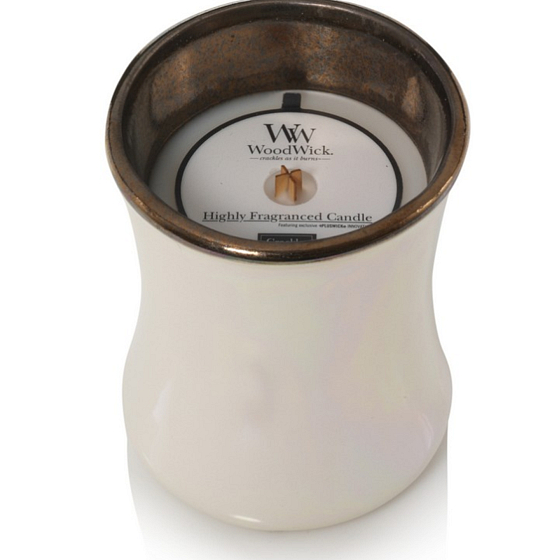 WoodWick Floral Nights Smoked Jasmine - Kouřový jasmín vonná svíčka s dřevěným knotem a víčkem sklo malá 85 g Limited 2019