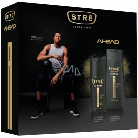 Str8 Ahead deodorant sprej pro muže 150 ml + sprchový gel 250 ml, kosmetická sada