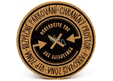 Nekupto Korkový podtácek Parkovací zóna - V.I.P. zóna - Bezpečné parkování - Chráněný prostor 10 cm