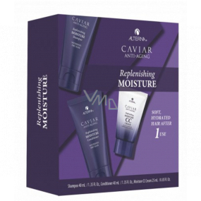 Alterna Caviar Anti-Aging Replenishing Moisture Trial Kit šampon pro suché a poškozené vlasy 40 ml + kondicionér 40 ml + CC Cream krém 25 ml, kosmetická cestovní sada